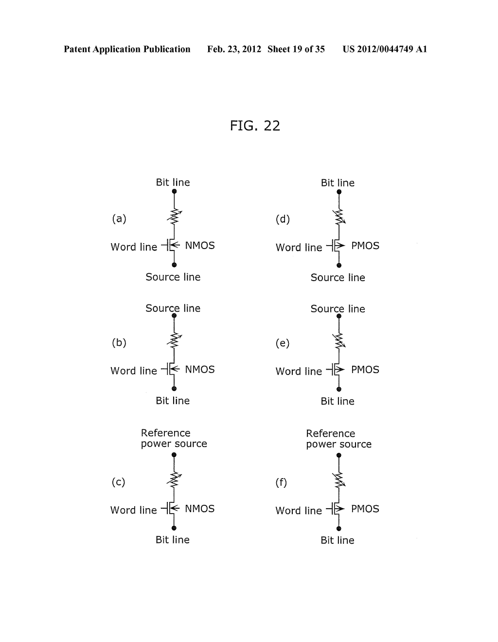 VARIABLE RESISTANCE NONVOLATILE STORAGE DEVICE AND METHOD OF FORMING     MEMORY CELL - diagram, schematic, and image 20