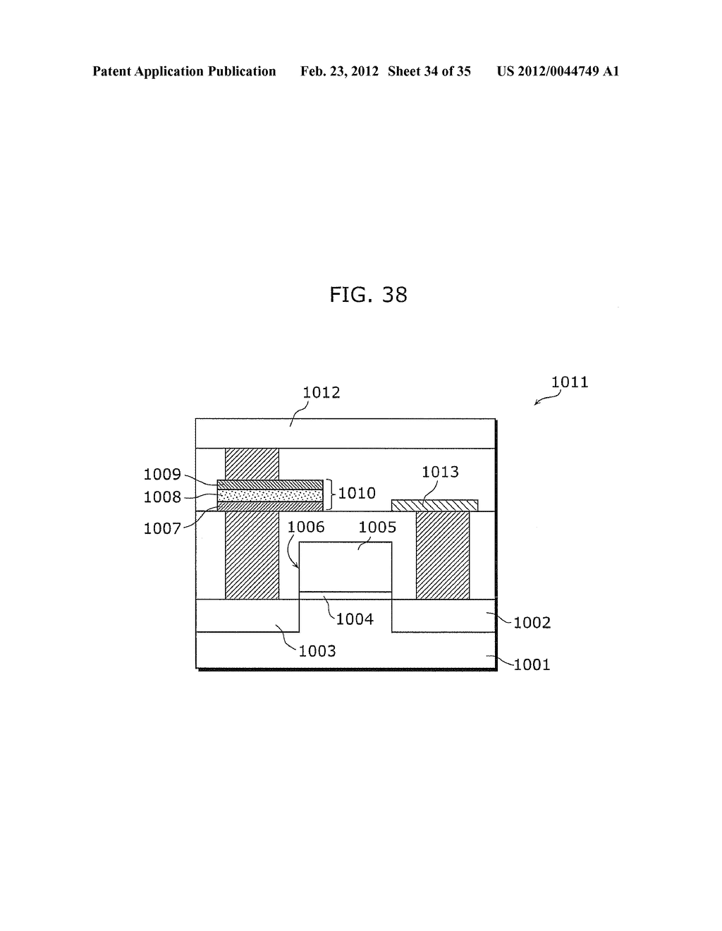 VARIABLE RESISTANCE NONVOLATILE STORAGE DEVICE AND METHOD OF FORMING     MEMORY CELL - diagram, schematic, and image 35