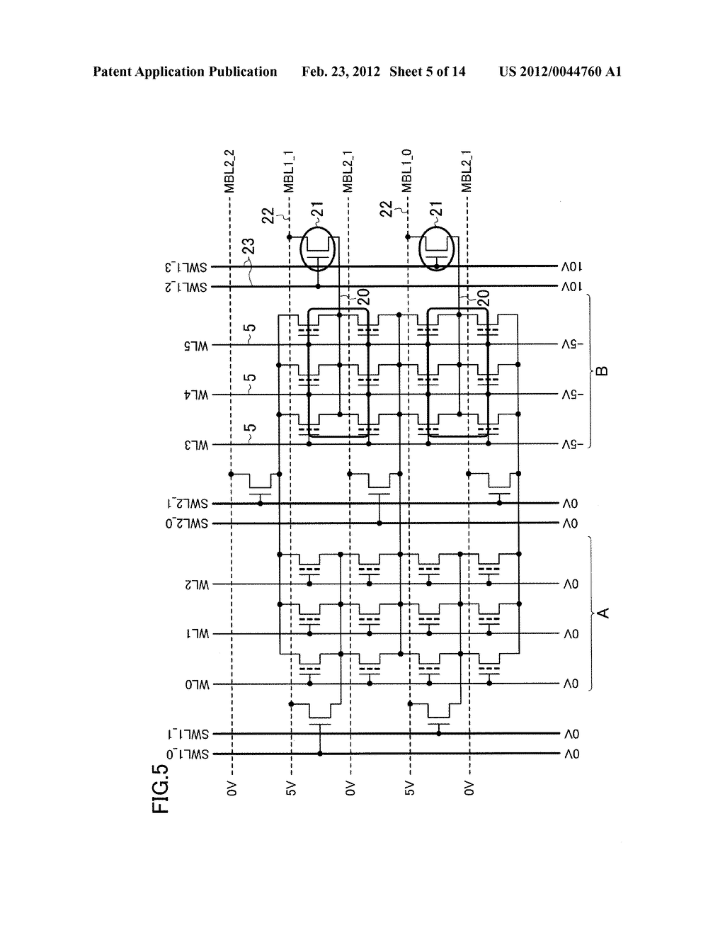 NONVOLATILE SEMICONDUCTOR MEMORY DEVICE AND DRIVING METHOD THEREOF - diagram, schematic, and image 06