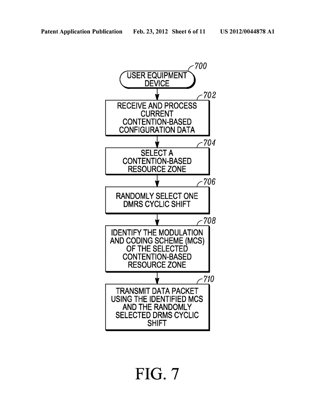 METHOD AND APPARATUS FOR PROVIDING CONTENTION-BASED RESOURCE ZONES IN A     WIRELESS NETWORK - diagram, schematic, and image 07