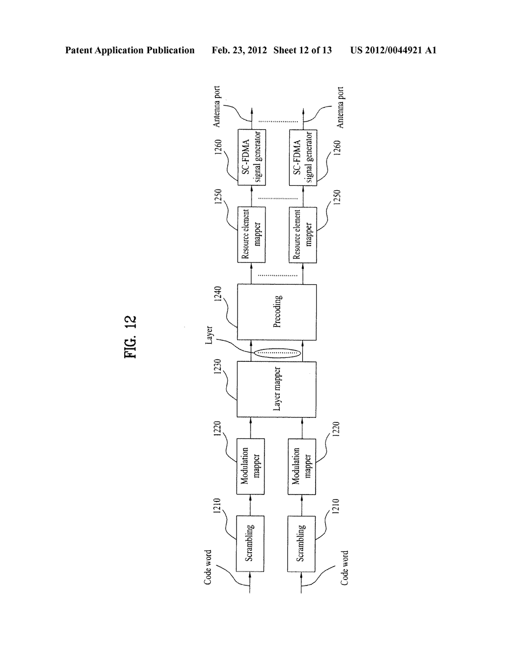 METHOD AND APPARATUS FOR TRANSMITTING AND RECEIVING CONTROL SIGNAL FOR     MERGING CARRIERS IN TRANSMISSION - diagram, schematic, and image 13