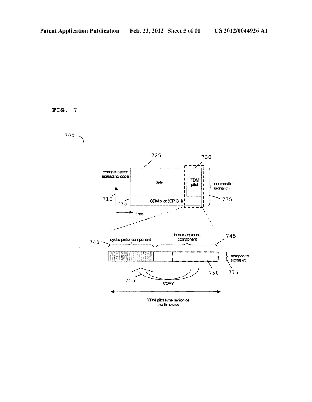 COMMUNICATION SYSTEM, COMMUNICATION UNITS, AND METHOD FOR EMPLOYING A     PILOT TRANSMISSION SCHEME - diagram, schematic, and image 06