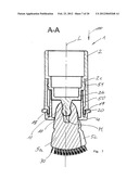 APPLICATOR AND COSMETIC DEVICE HAVING THE APPLICATOR diagram and image