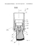 APPLICATOR AND COSMETIC DEVICE HAVING THE APPLICATOR diagram and image