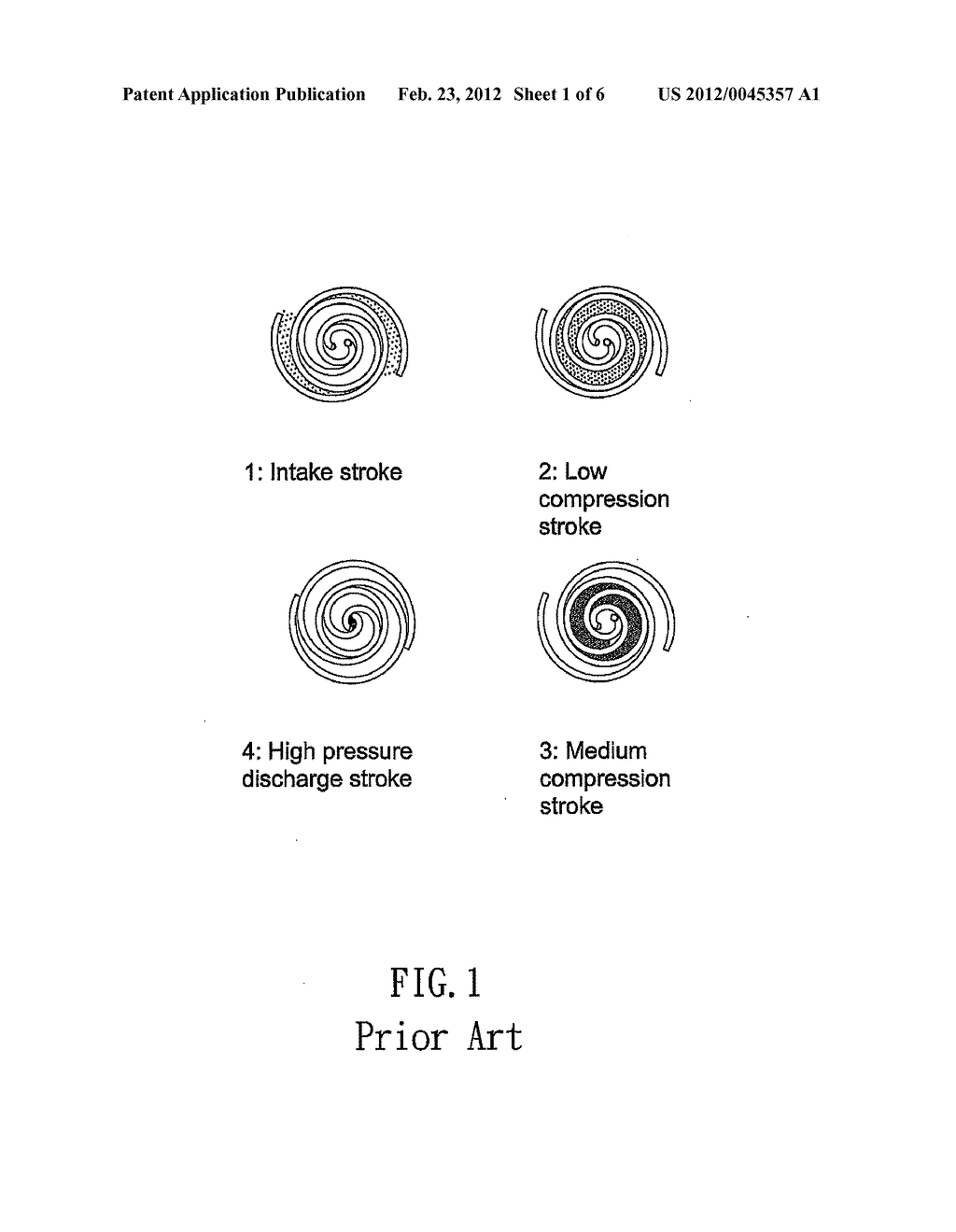 HIGH EFFIEIENCY SCROLL COMPRESSOR WITH SPIRAL COMPRESSOR BLADES OF UNEQUAL     THICKNESS - diagram, schematic, and image 02