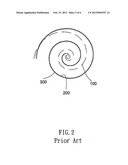 HIGH EFFIEIENCY SCROLL COMPRESSOR WITH SPIRAL COMPRESSOR BLADES OF UNEQUAL     THICKNESS diagram and image