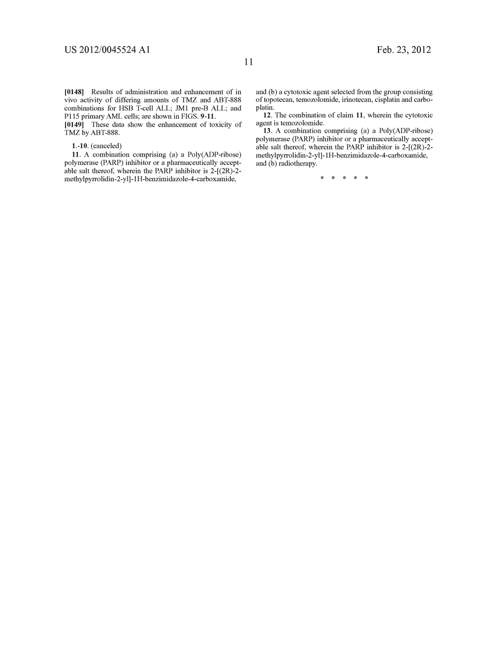 COMBINATION THERAPY WITH PARP INHIBITORS - diagram, schematic, and image 23