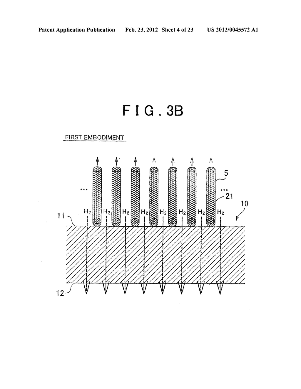 CARBON NANOTUBE PRODUCTION PROCESS AND CARBON NANOTUBE PRODUCTION     APPARATUS - diagram, schematic, and image 05