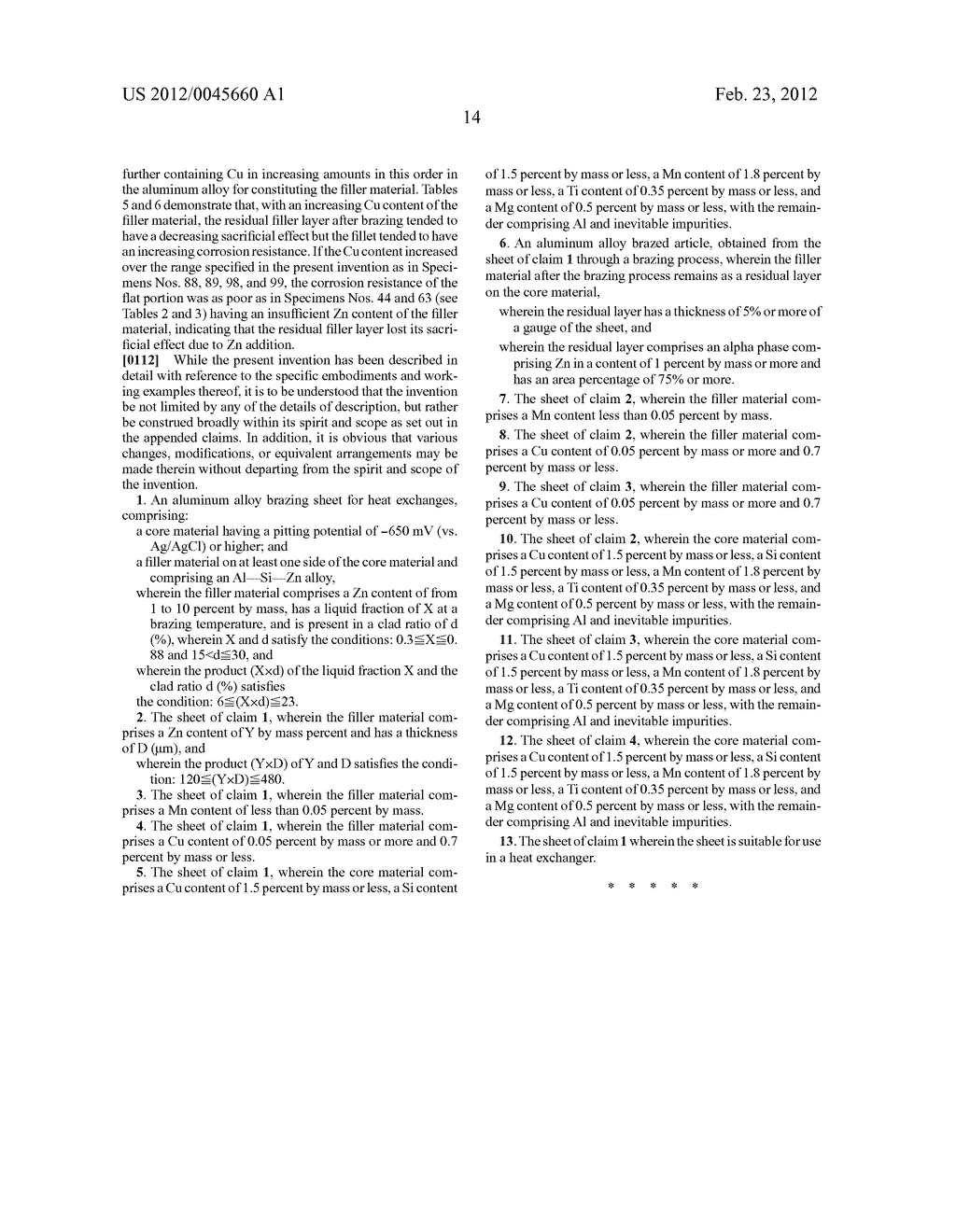 ALUMINUM ALLOY BRAZNG SHEET FOR HEAT EXCHANGERS AND ALUMINUM ALLOY BRAZED     ARTICLE FOR HEAT EXCHANGERS - diagram, schematic, and image 17