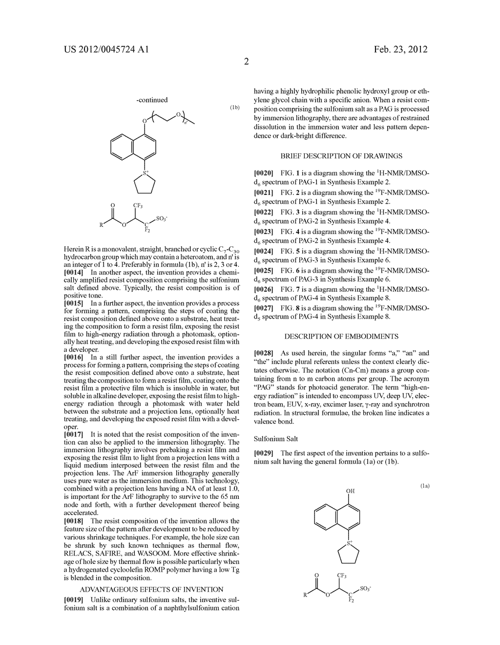 SULFONIUM SALT, RESIST COMPOSITION, AND PATTERNING PROCESS - diagram, schematic, and image 11