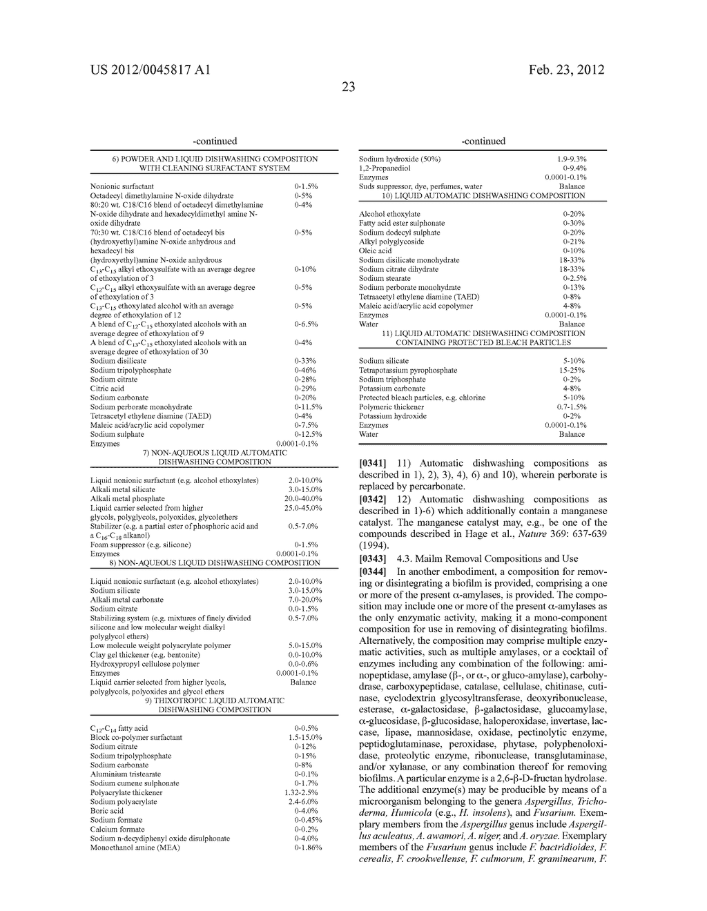 Compositions And Methods Comprising Alpha-Amylase Variants With Altered     Properties - diagram, schematic, and image 35