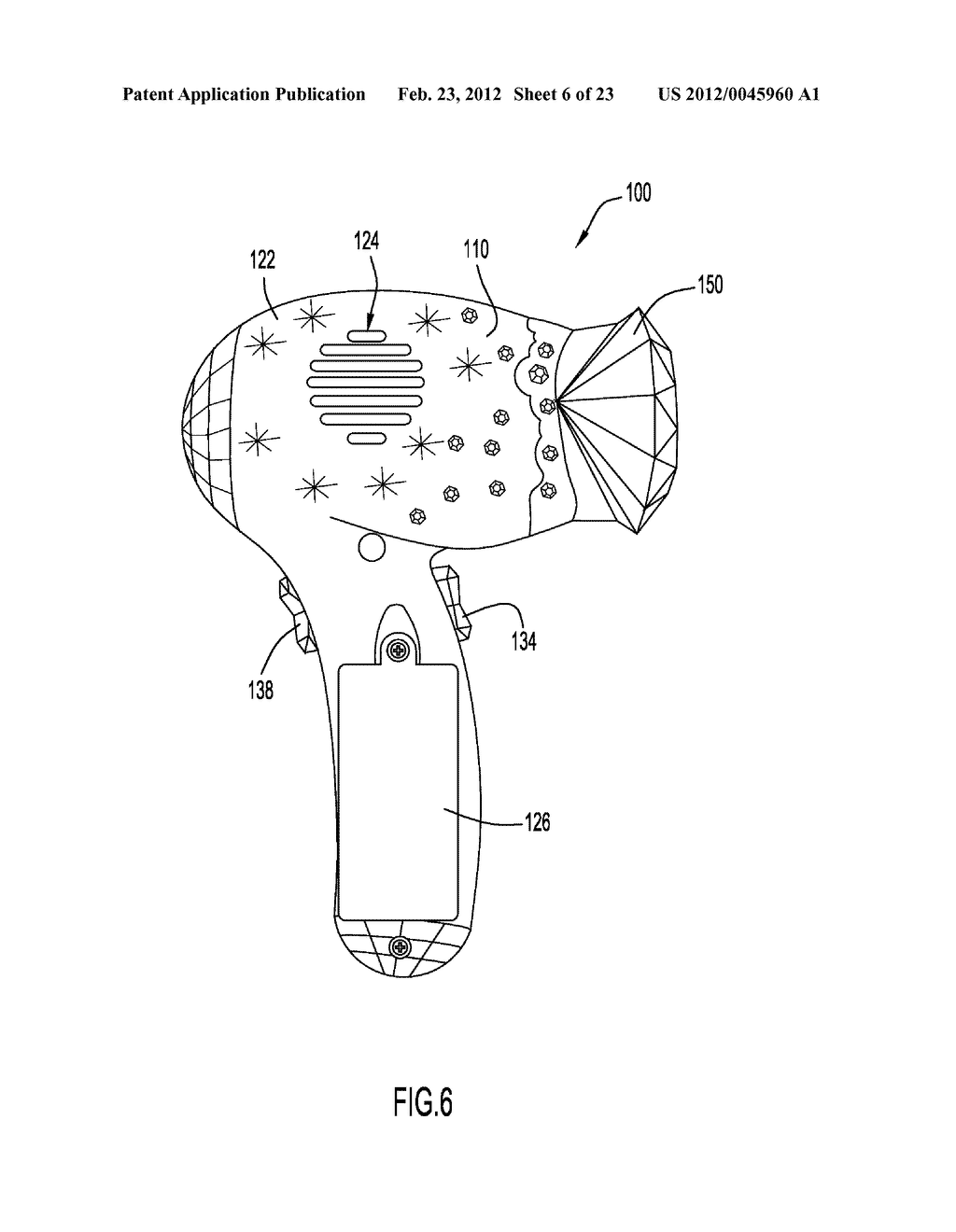 Toy Assembly With Blower And Color Changing Features - diagram, schematic, and image 07