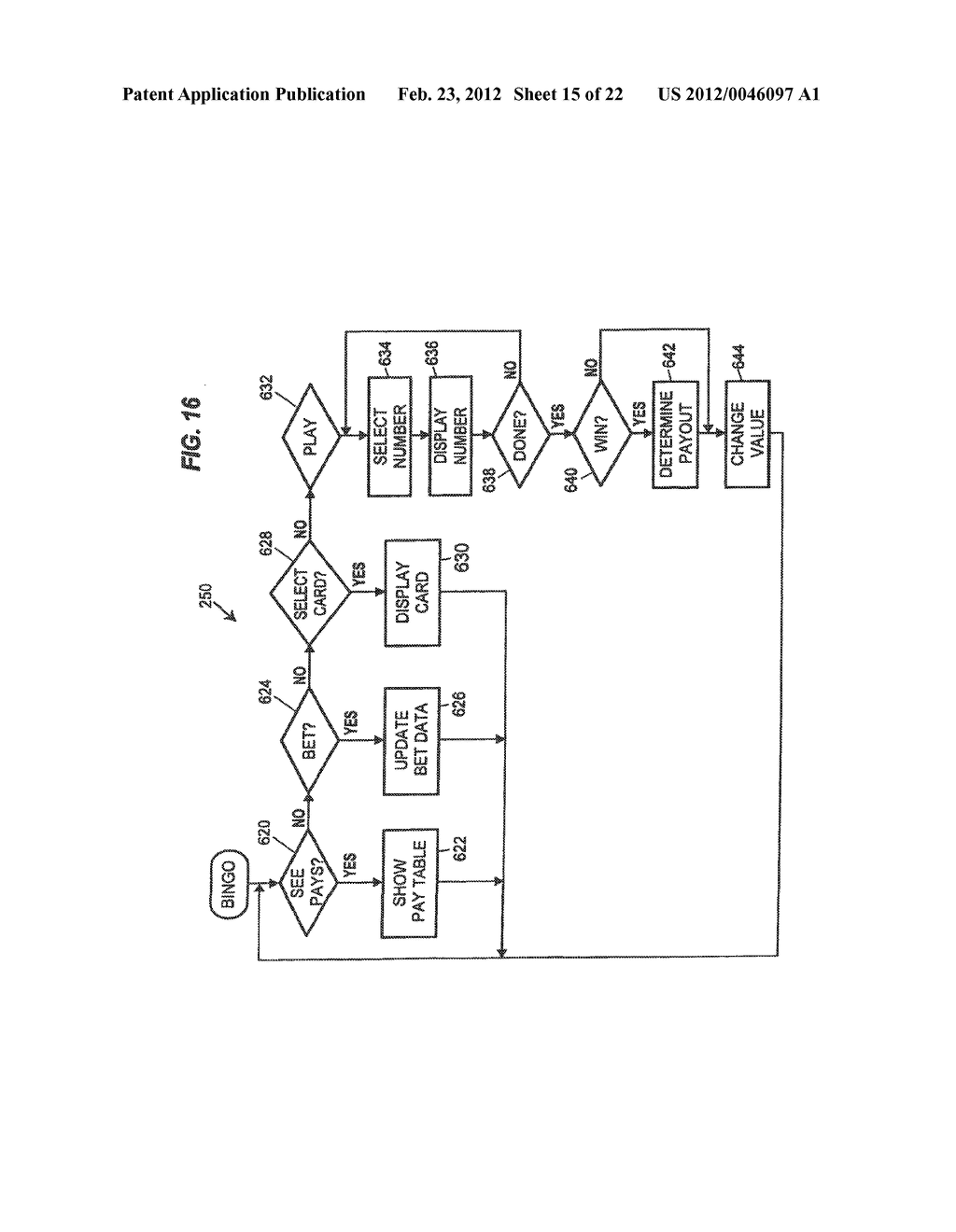 METHOD FOR DISTRIBUTING LARGE PAYOUTS WITH MINIMAL INTERRUPTION OF A     GAMING SESSION - diagram, schematic, and image 16