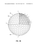 Golf Balls including Multiple Dimple Types and/or Multiple Layers of     Different Hardnesses diagram and image