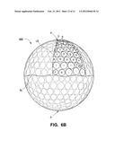 Golf Balls including Multiple Dimple Types and/or Multiple Layers of     Different Hardnesses diagram and image