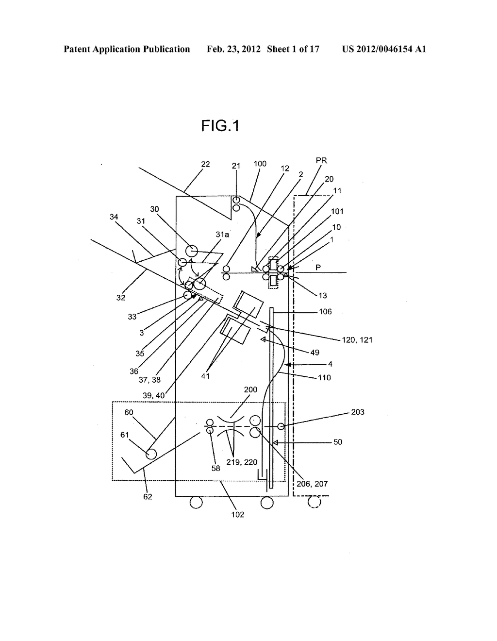 Sheet folding device, sheet processing device, image forming apparatus,     and sheet folding method - diagram, schematic, and image 02