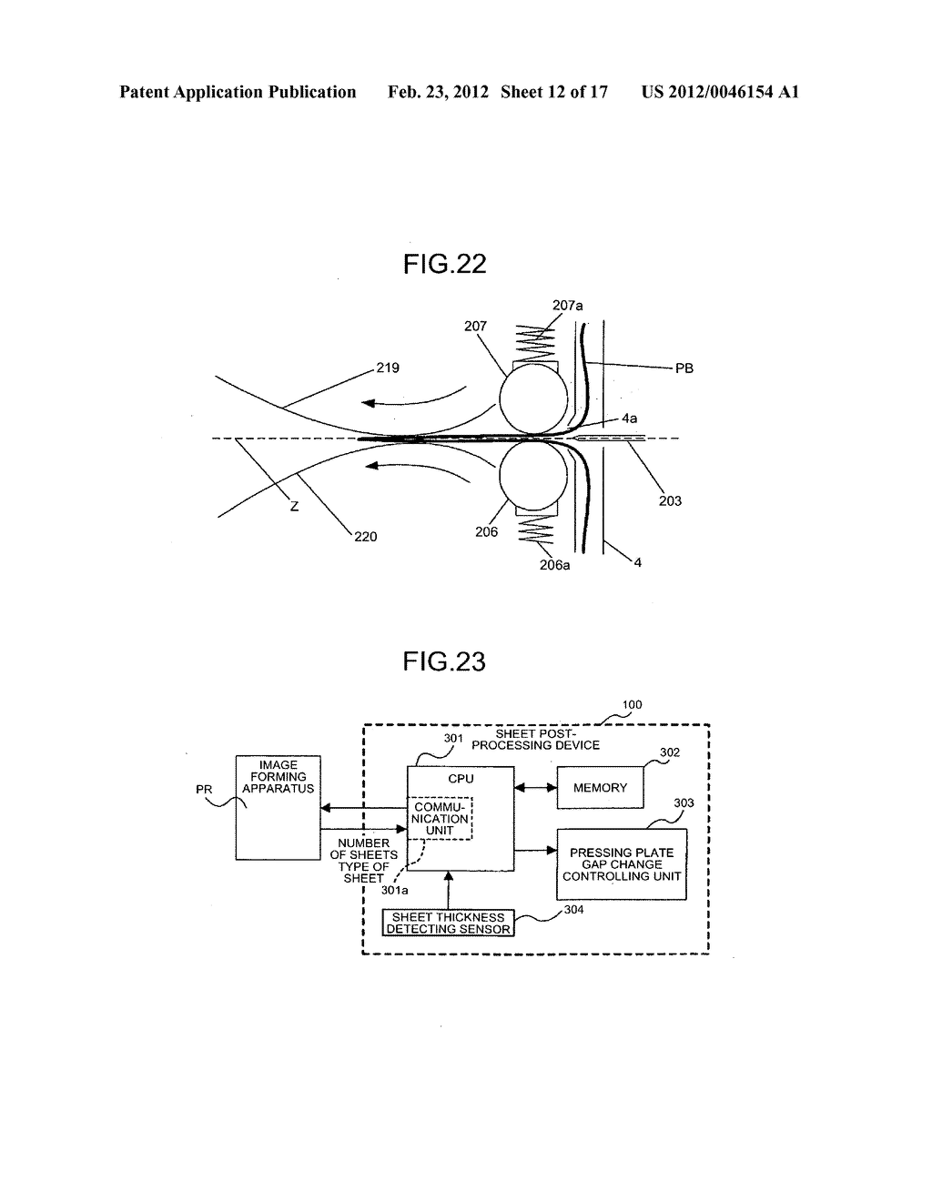 Sheet folding device, sheet processing device, image forming apparatus,     and sheet folding method - diagram, schematic, and image 13