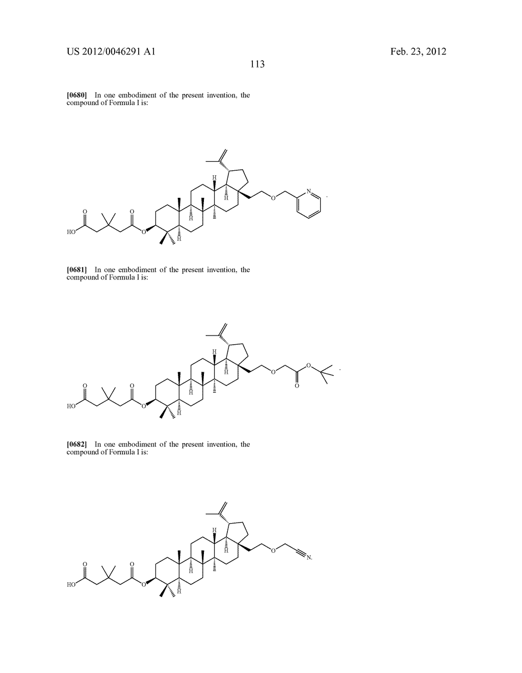 Extended Triterpene Derivatives - diagram, schematic, and image 113