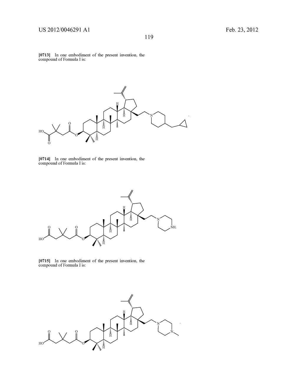 Extended Triterpene Derivatives - diagram, schematic, and image 119