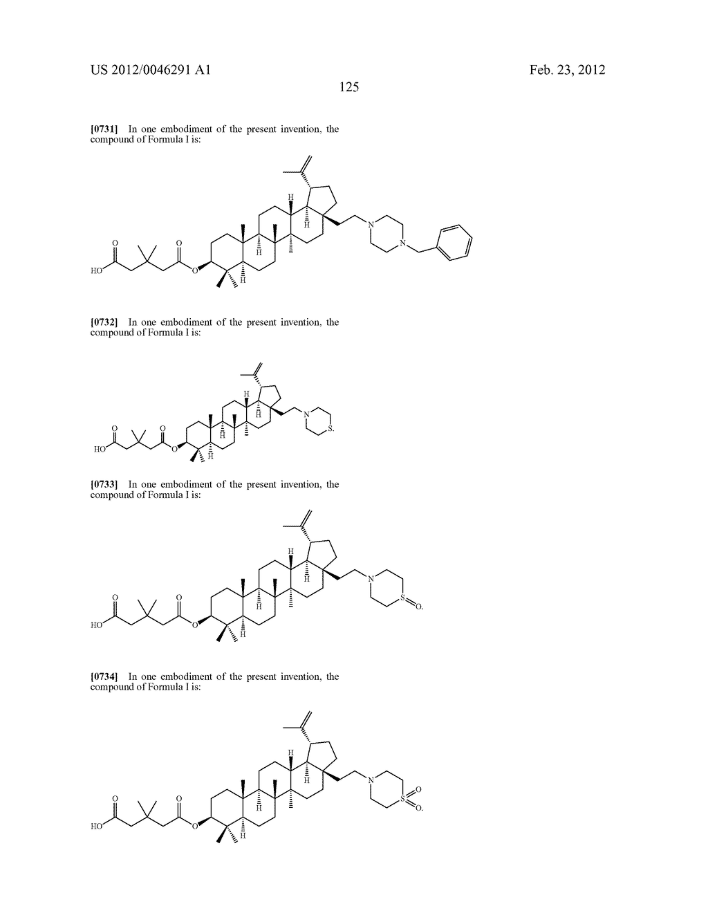 Extended Triterpene Derivatives - diagram, schematic, and image 125