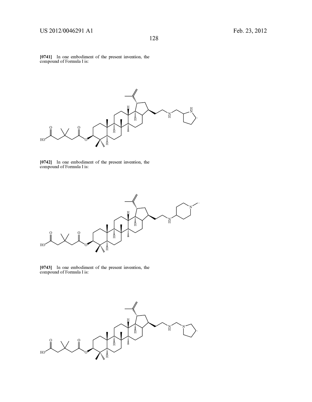 Extended Triterpene Derivatives - diagram, schematic, and image 128