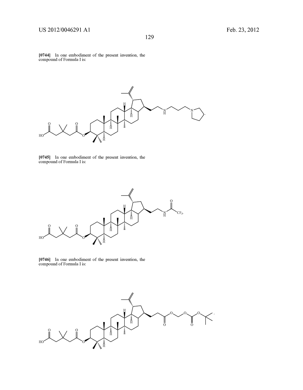 Extended Triterpene Derivatives - diagram, schematic, and image 129