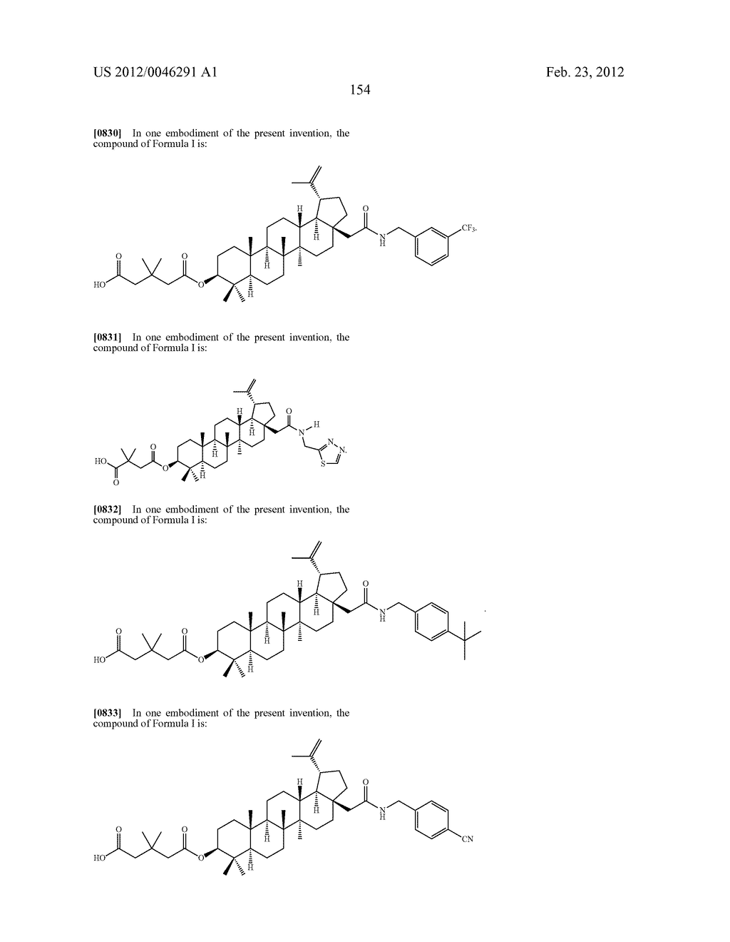 Extended Triterpene Derivatives - diagram, schematic, and image 154