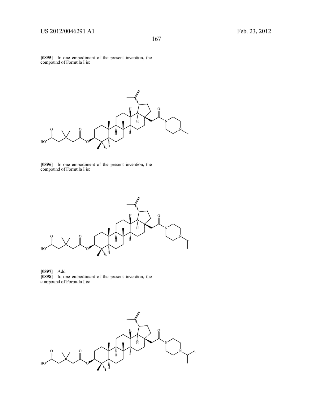 Extended Triterpene Derivatives - diagram, schematic, and image 167