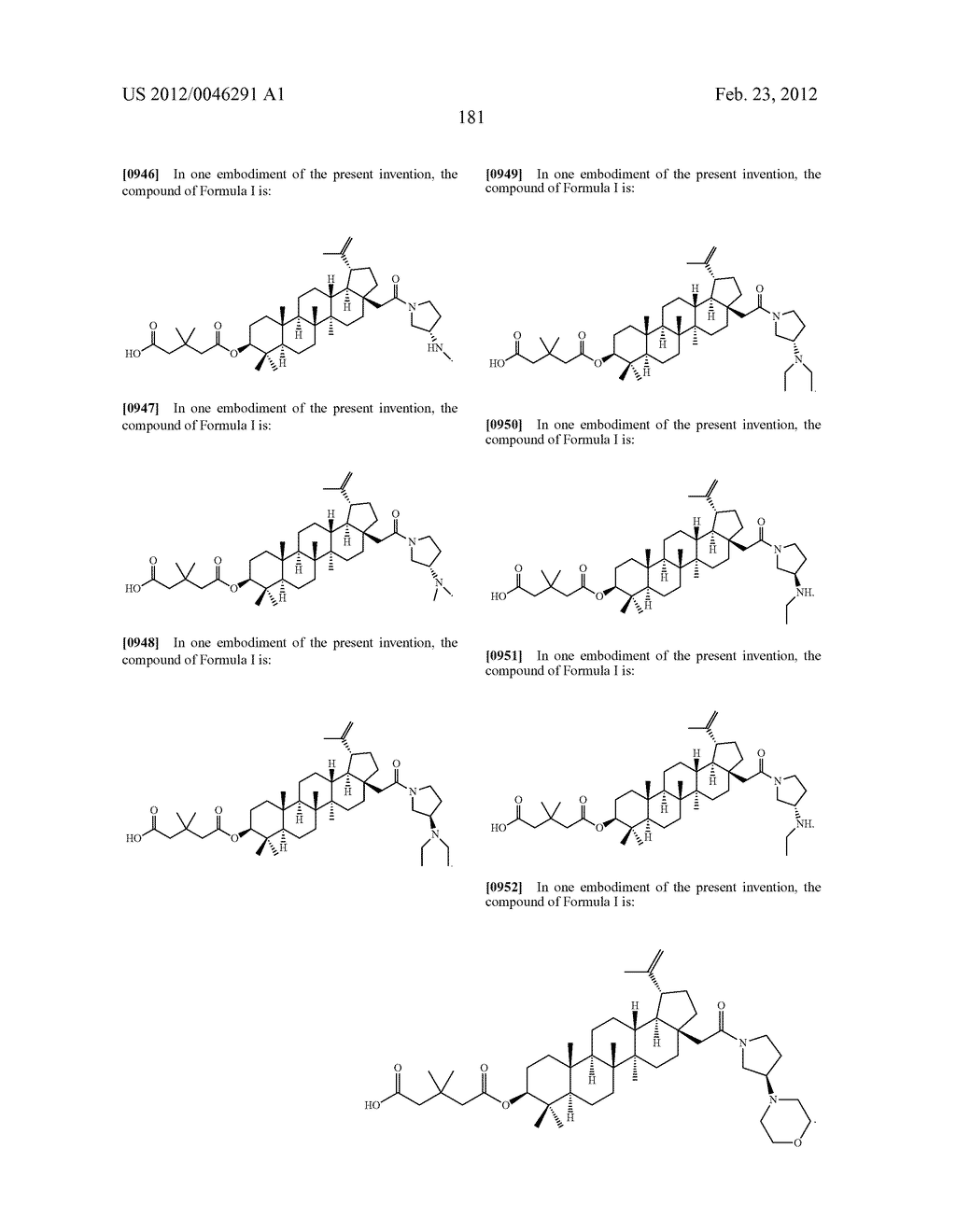 Extended Triterpene Derivatives - diagram, schematic, and image 181