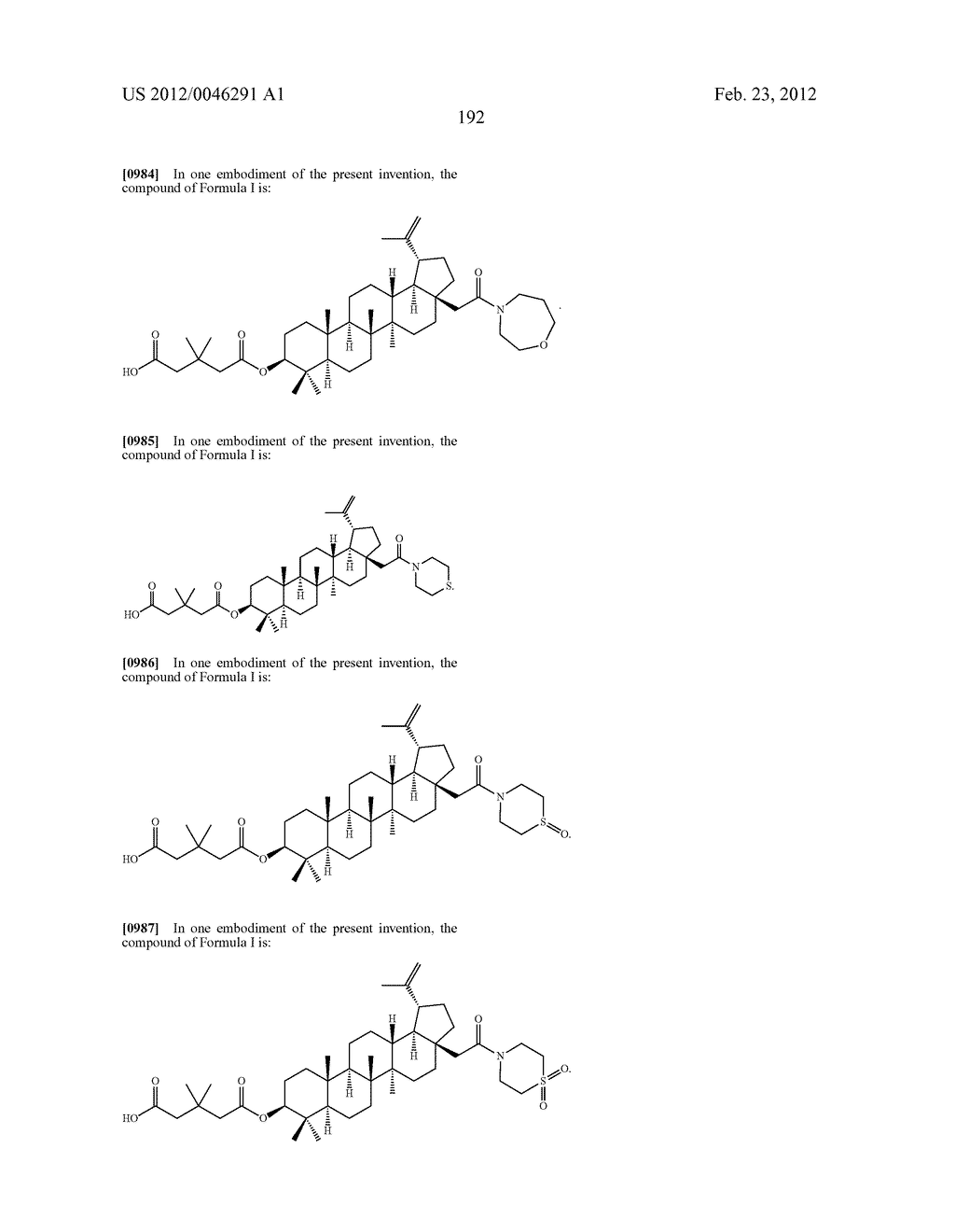 Extended Triterpene Derivatives - diagram, schematic, and image 192
