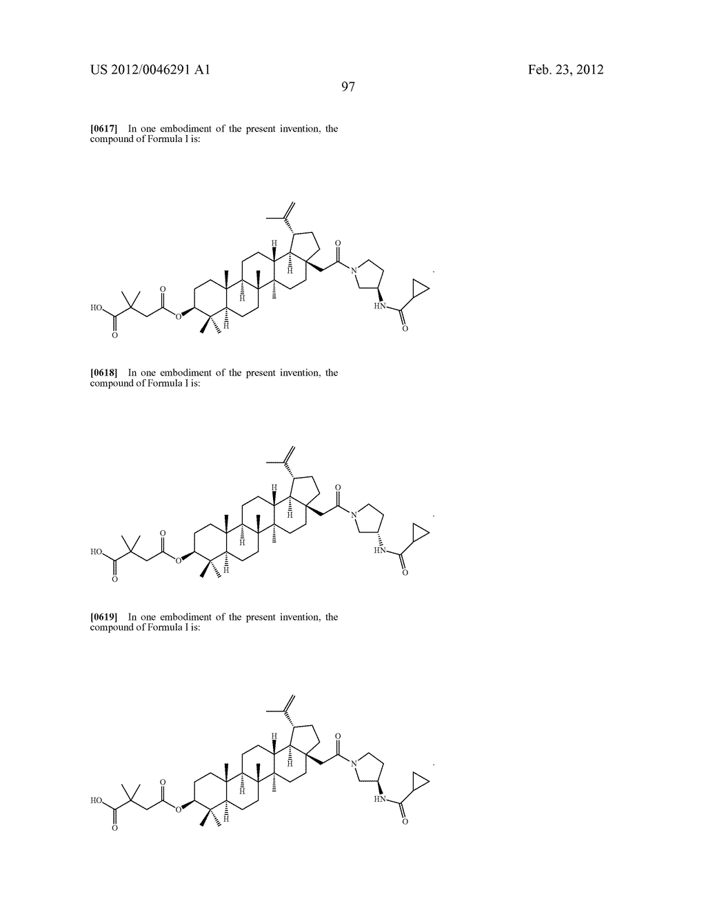 Extended Triterpene Derivatives - diagram, schematic, and image 97