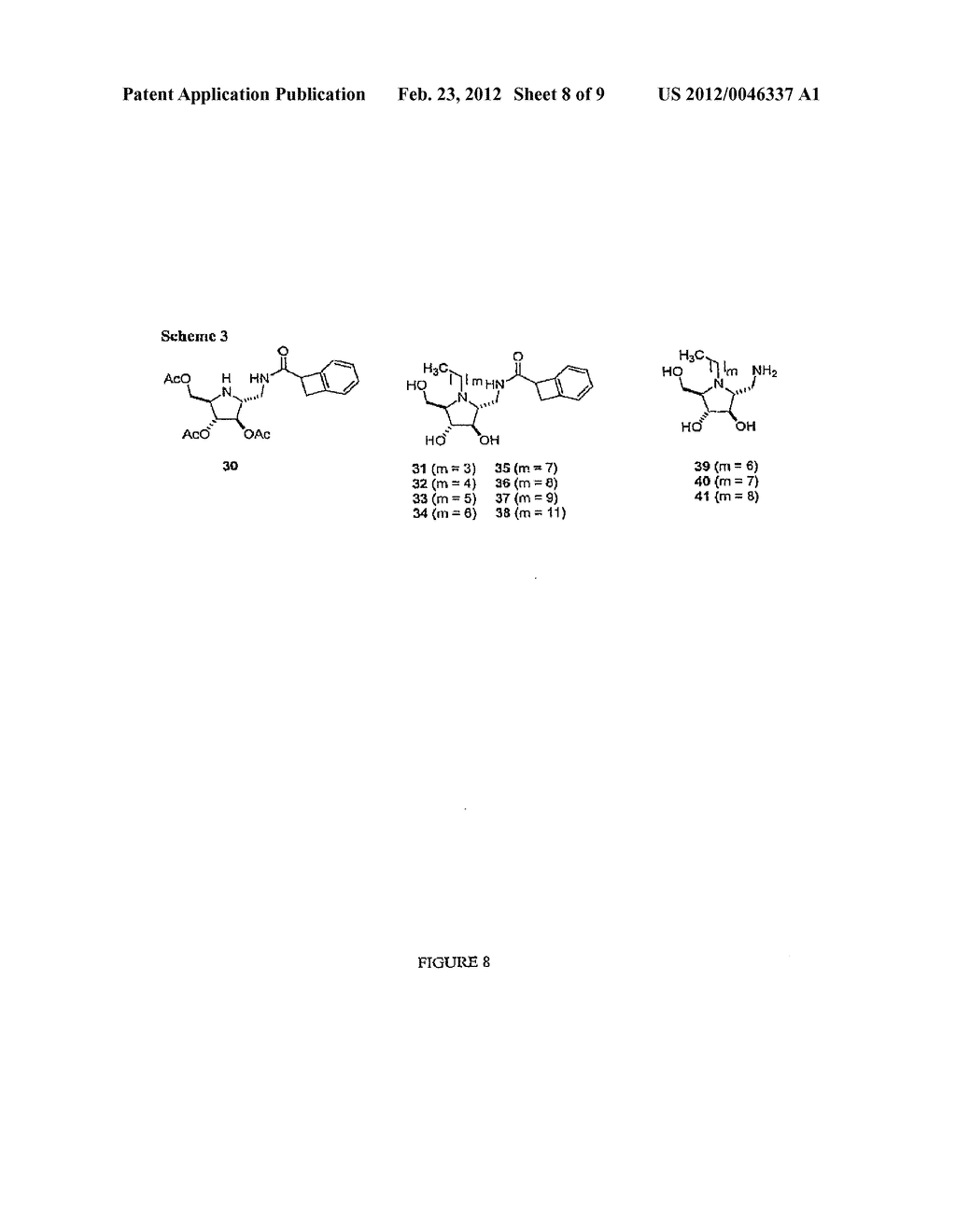 Novel Five-Membered Iminocyclitol Derivatives as Selective and Potent     Glycosidase Inhibitors: New Structures for Antivirals and Osteoarthritis     Therapeutics - diagram, schematic, and image 09