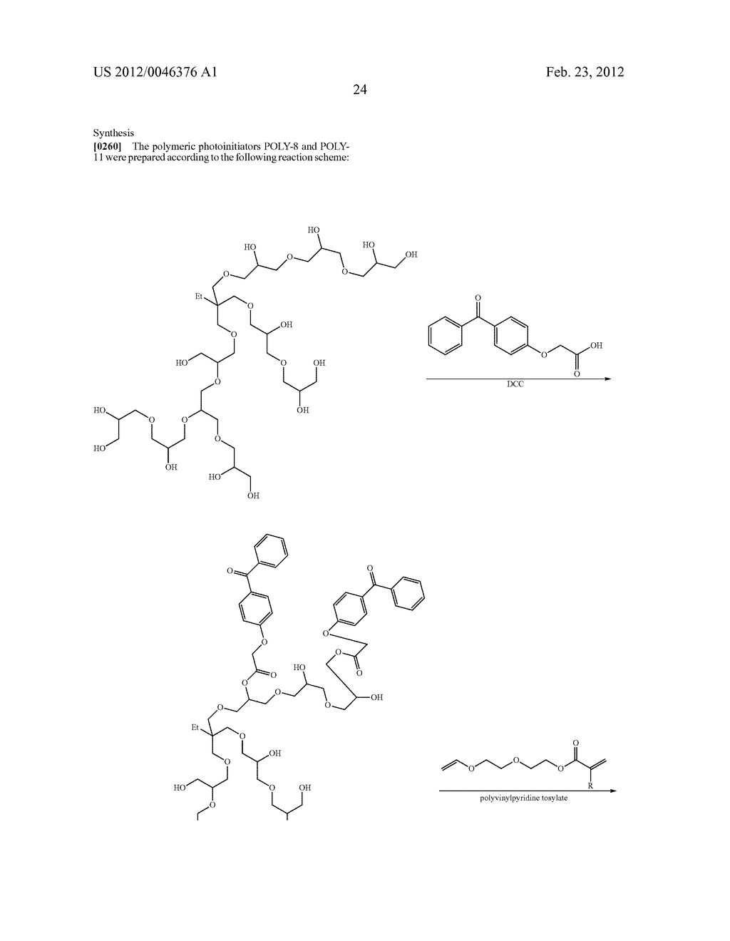 POLYMERIZABLE POLYMERIC PHOTOINITIATORS AND RADIATION CURABLE COMPOSITIONS - diagram, schematic, and image 25