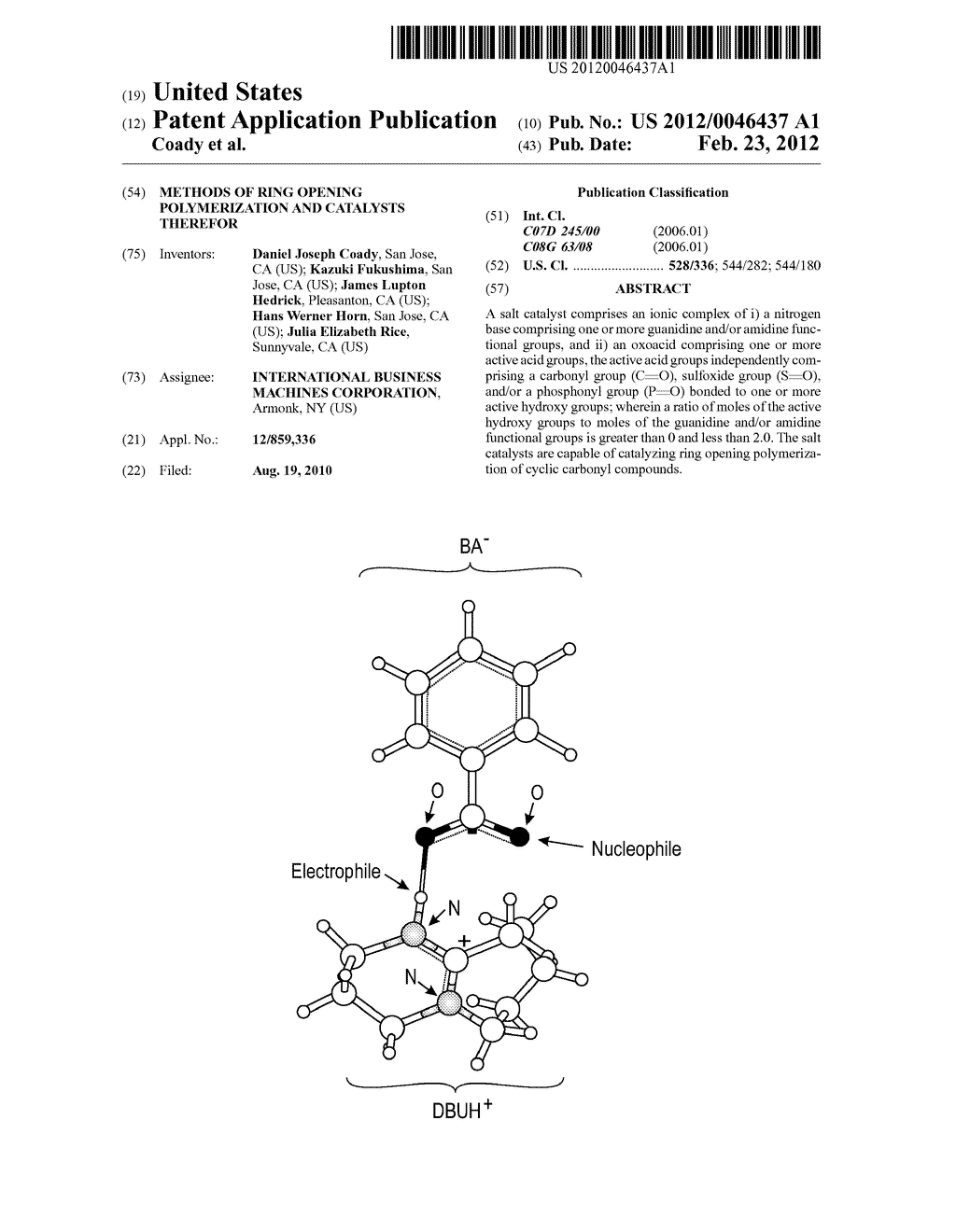 METHODS OF RING OPENING POLYMERIZATION AND CATALYSTS THEREFOR - diagram, schematic, and image 01