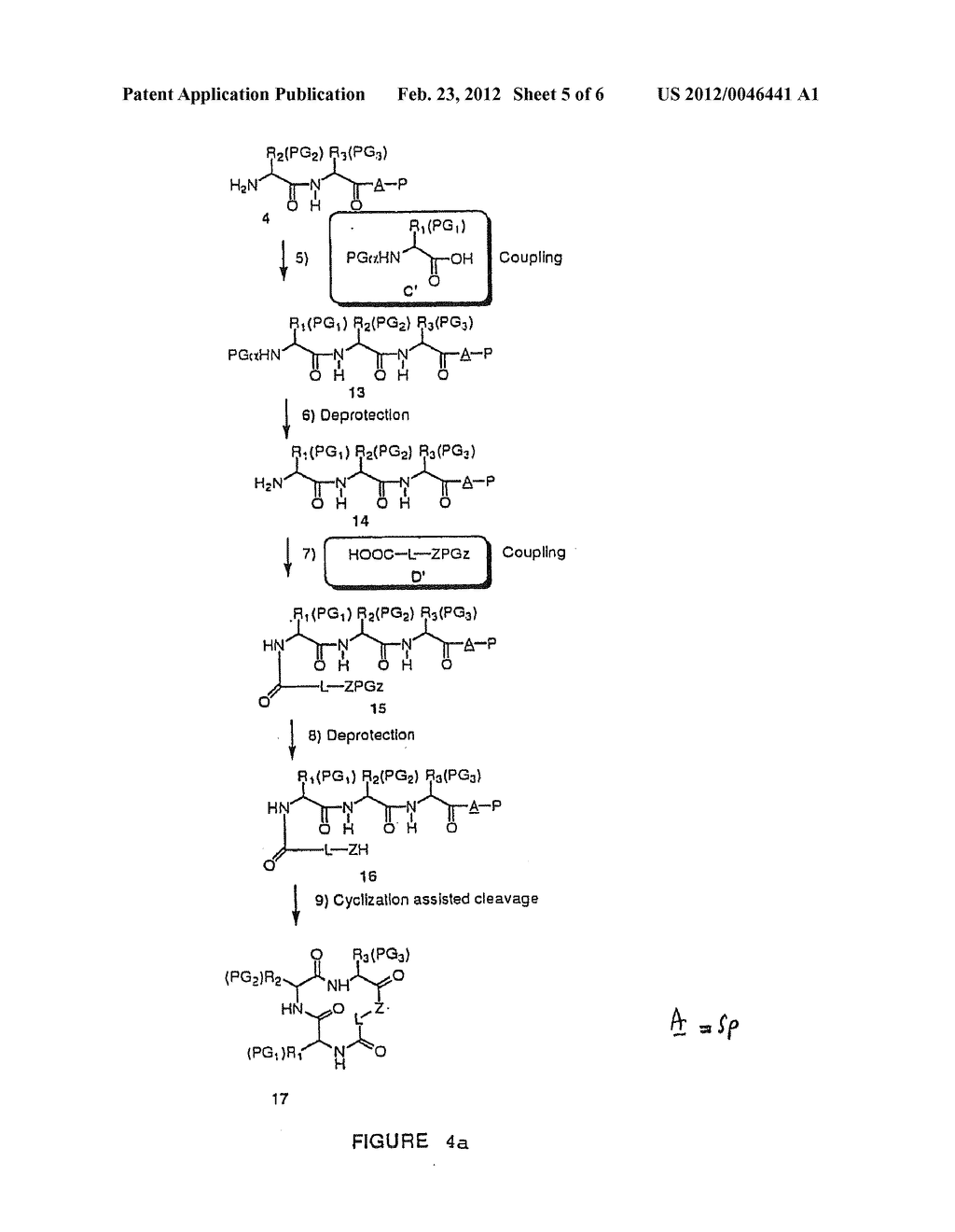 Combinatorial Synthesis of Libraries of Macrocyclic Compounds Useful in     Drug Discovery - diagram, schematic, and image 06