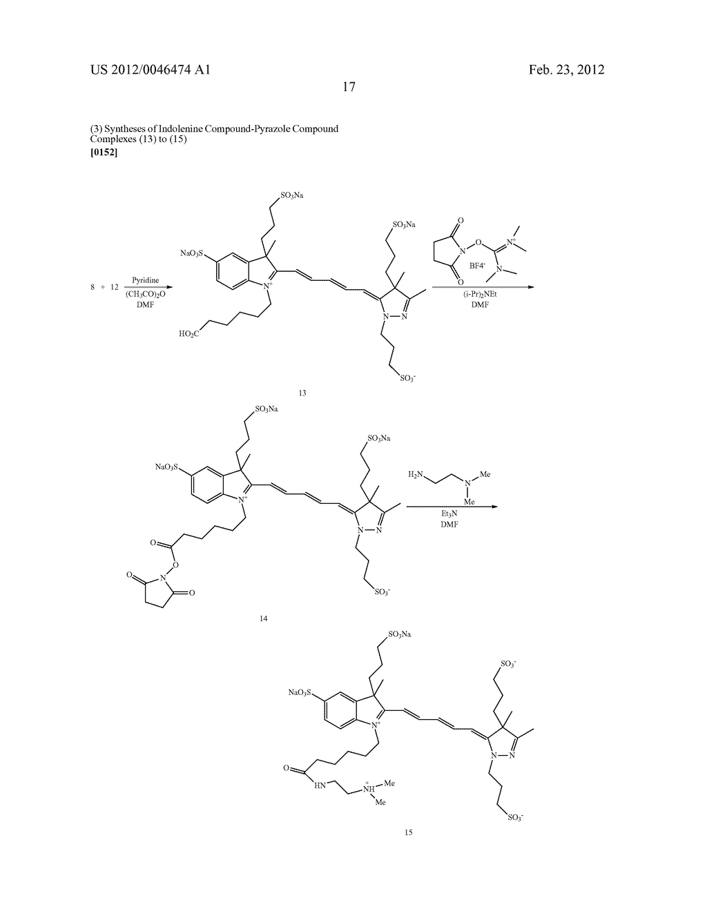 PYRAZOLE-BASED CYANINE DYE CONTAINING QUATERNARY AMMONIUM CATION - diagram, schematic, and image 21