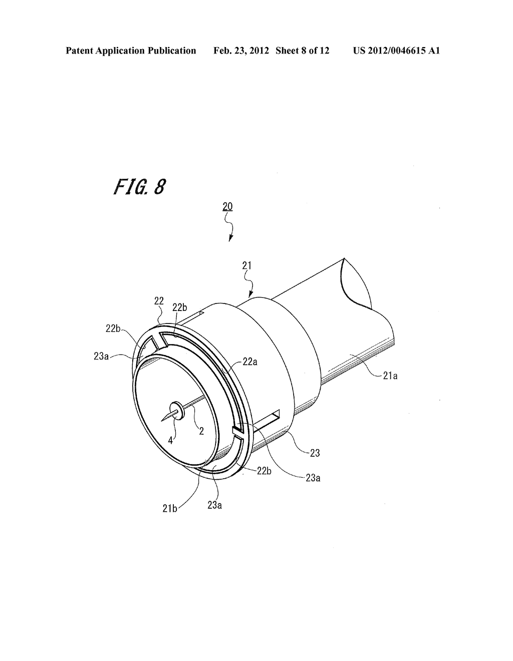 SYRINGE NEEDLE ASSEMBLY AND MEDICAMENT INJECTION DEVICE - diagram, schematic, and image 09