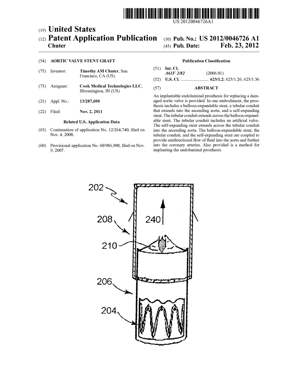 AORTIC VALVE STENT GRAFT - diagram, schematic, and image 01