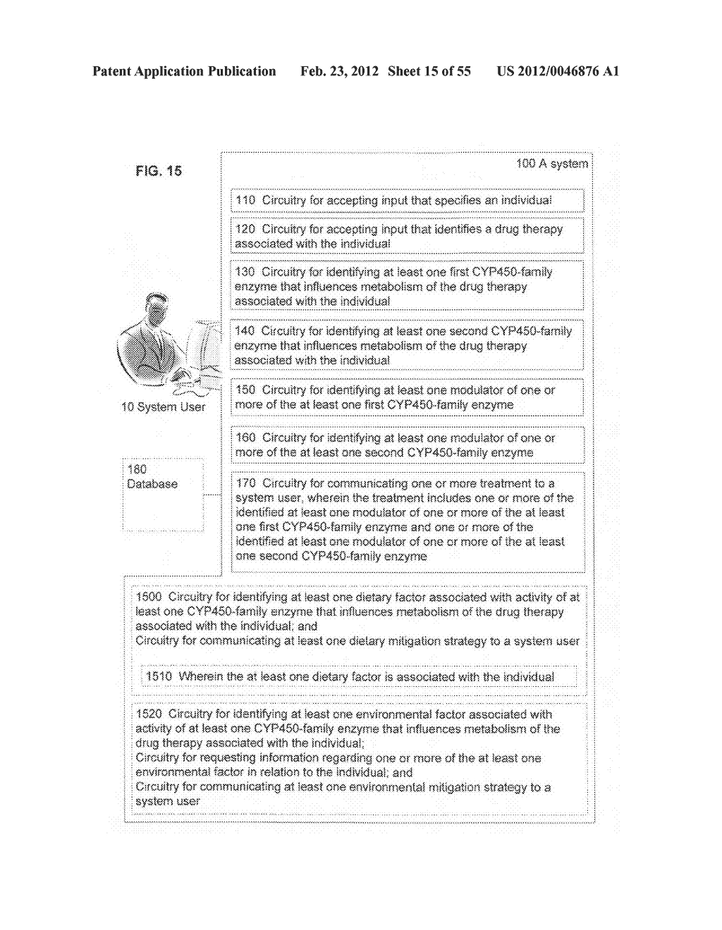 Computational methods and systems for suggesting modulators of CYP450 as     treatment options - diagram, schematic, and image 16
