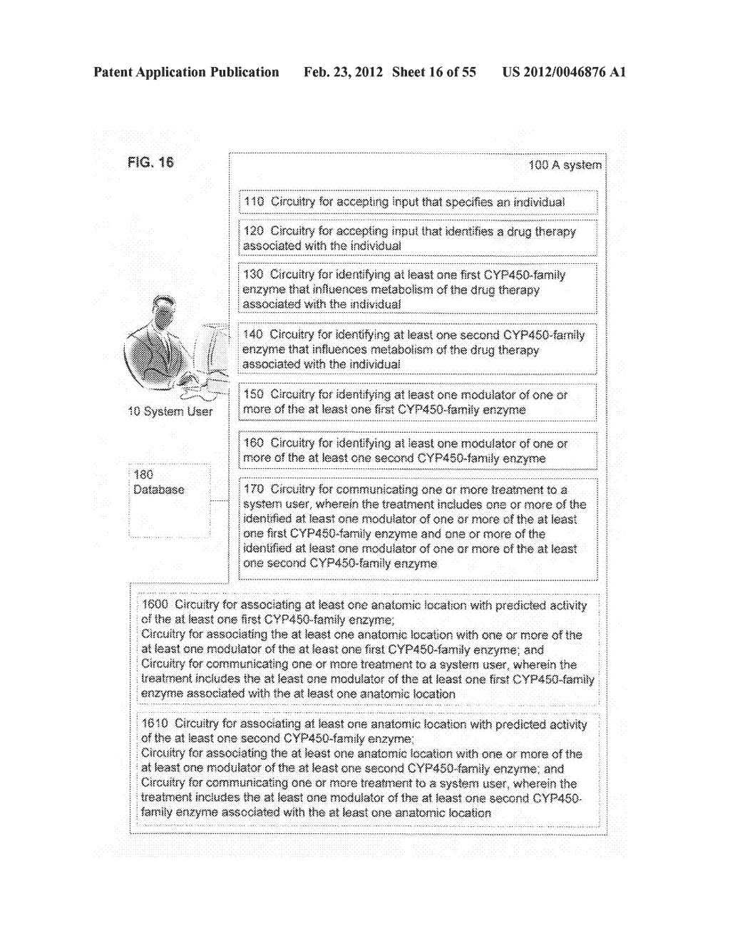 Computational methods and systems for suggesting modulators of CYP450 as     treatment options - diagram, schematic, and image 17