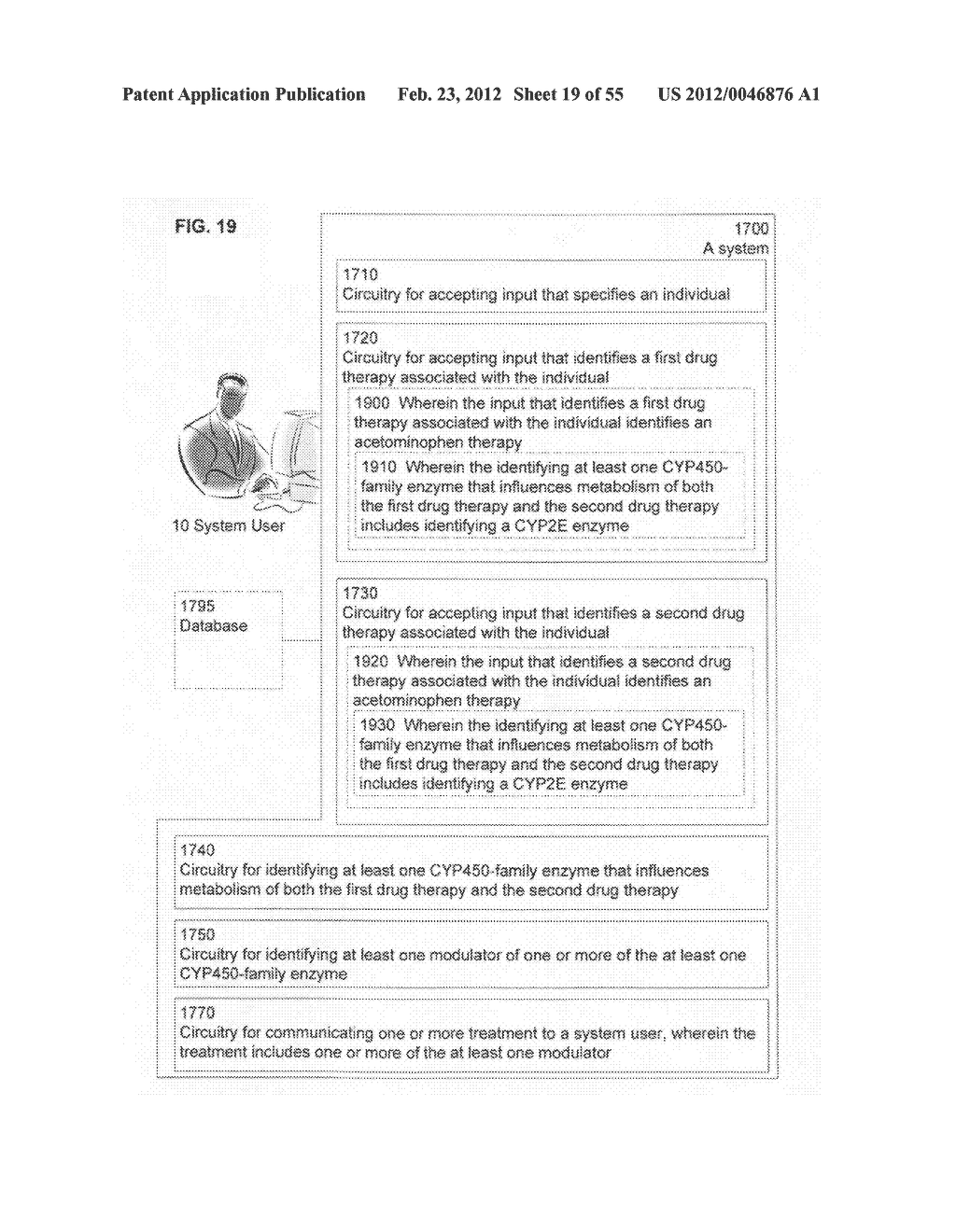 Computational methods and systems for suggesting modulators of CYP450 as     treatment options - diagram, schematic, and image 20