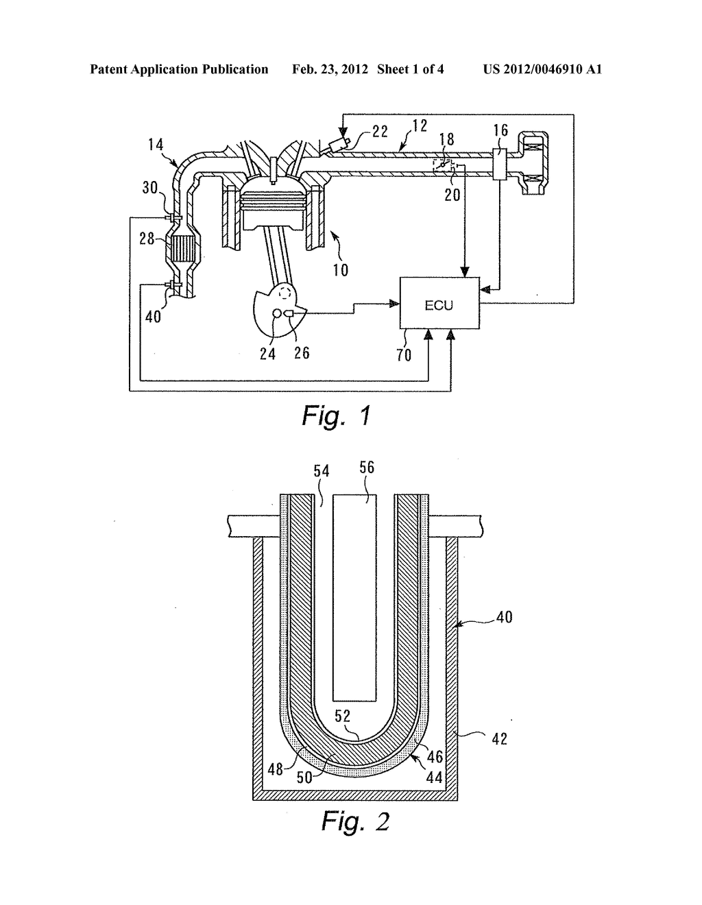 EXHAUST GAS SENSOR ABNORMALITY DIAGNOSTIC DEVICE - diagram, schematic, and image 02