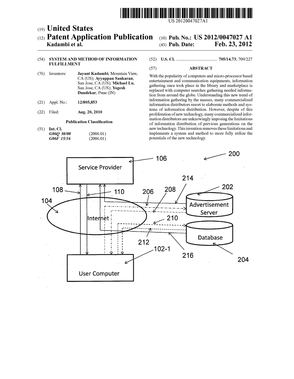 System and method of information fulfillment - diagram, schematic, and image 01