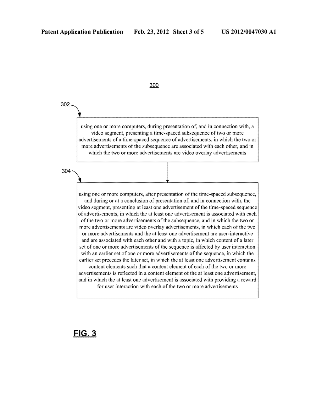 SEQUENCED VIDEO OVERLAY ADVERTISEMENTS, INCLUDING GUIDANCE STEPS - diagram, schematic, and image 04