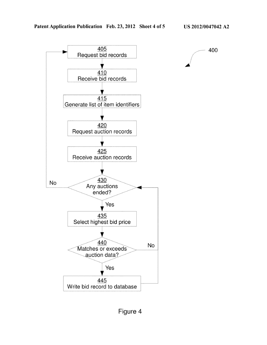 METHOD, SYSTEM AND APPARATUS FOR MANAGING A BID TRACKING DATABASE - diagram, schematic, and image 05