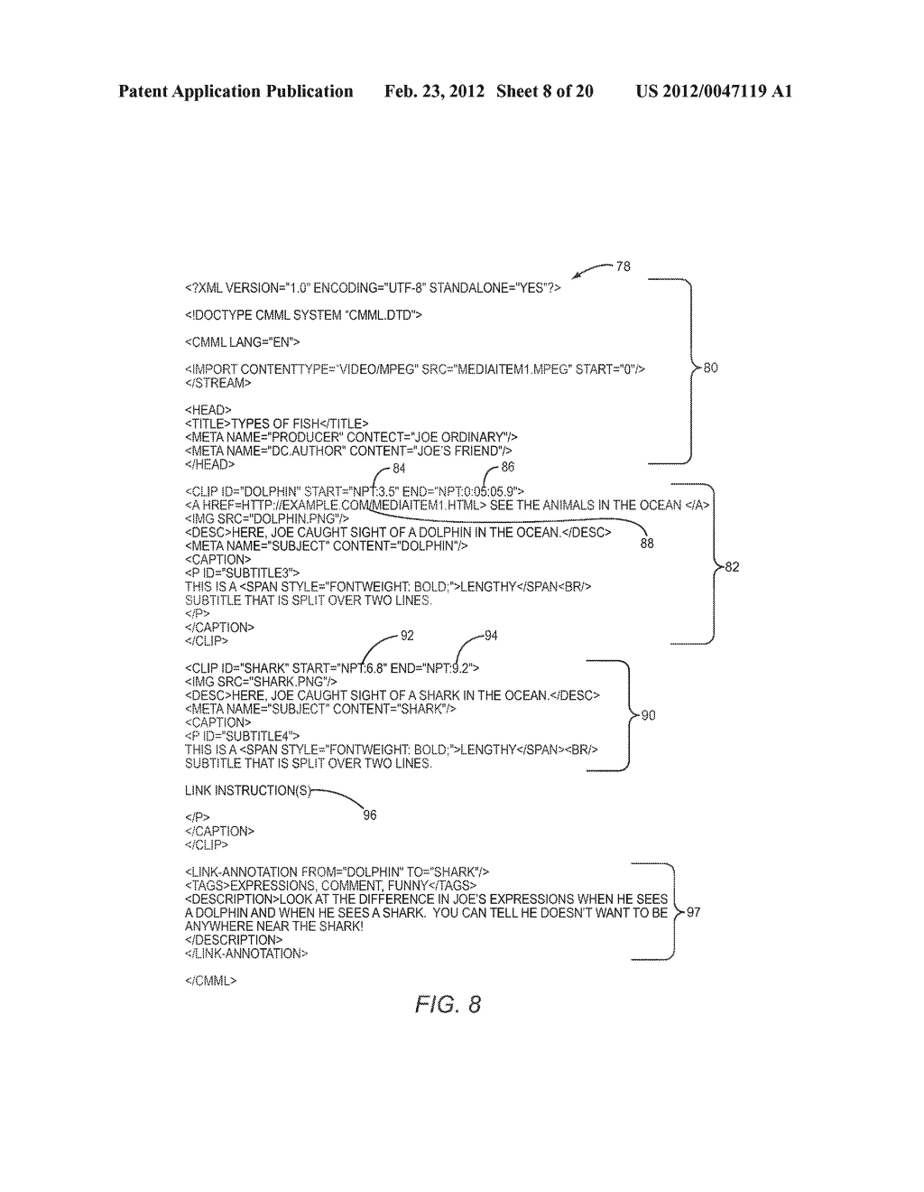 SYSTEM AND METHOD FOR CREATING AND NAVIGATING ANNOTATED HYPERLINKS BETWEEN     VIDEO SEGMENTS - diagram, schematic, and image 09