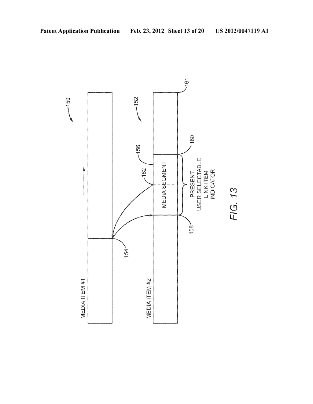 SYSTEM AND METHOD FOR CREATING AND NAVIGATING ANNOTATED HYPERLINKS BETWEEN     VIDEO SEGMENTS - diagram, schematic, and image 14