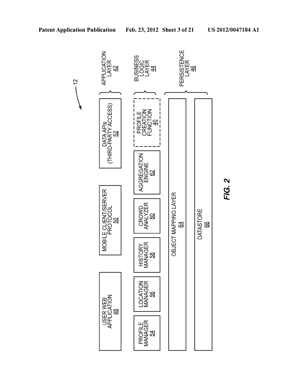 PROFILE CONSTRUCTION USING LOCATION-BASED AGGREGATE PROFILE INFORMATION - diagram, schematic, and image 04