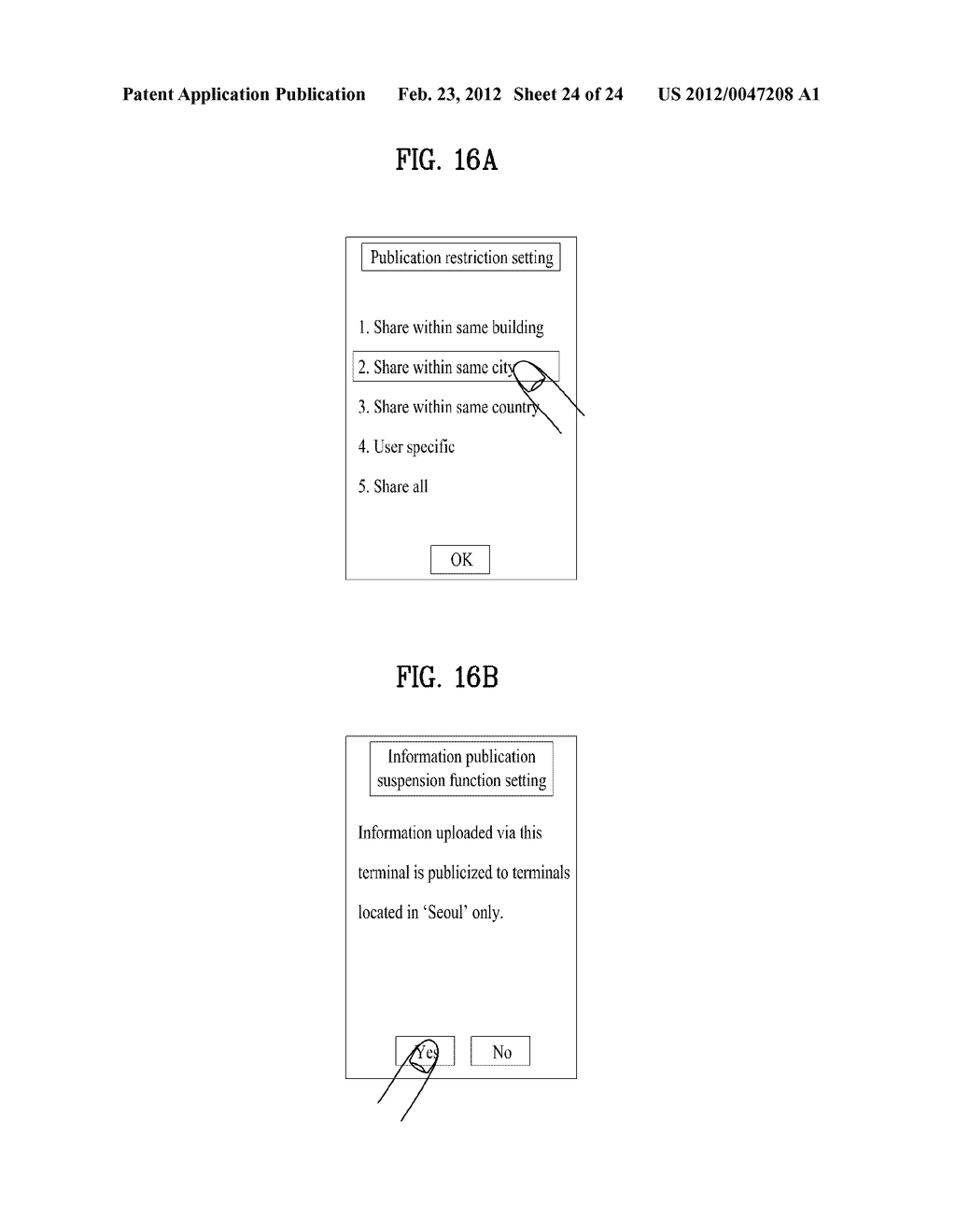 MOBILE TERMINAL AND METHOD OF CONTROLLING INFORMATION PUBLICATION VIA A     WEBSITE IN A MOBILE TERMINAL - diagram, schematic, and image 25