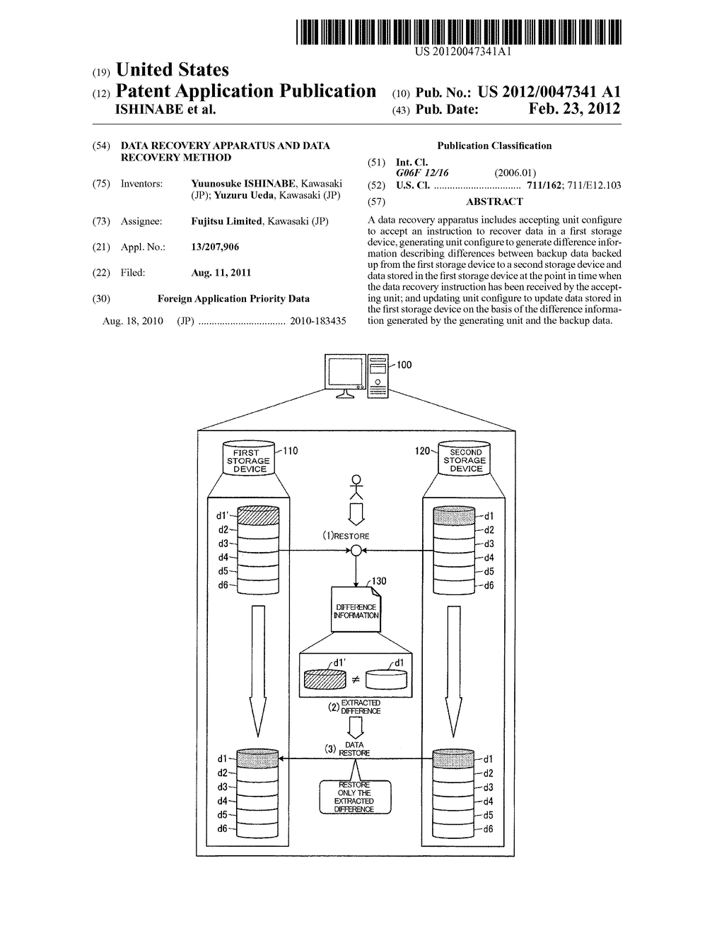 DATA RECOVERY APPARATUS AND DATA RECOVERY METHOD - diagram, schematic, and image 01